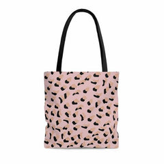 Pink Leopard Print Shopper Tote Bag Medium - Wear n Wander