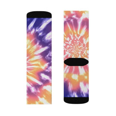 Pink Tie Dye Novelty Socks - Wear and Wander