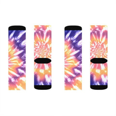 Pink Tie Dye Novelty Socks - Wear and Wander
