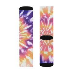 Pink Tie Dye Novelty Socks - Wear and Wander