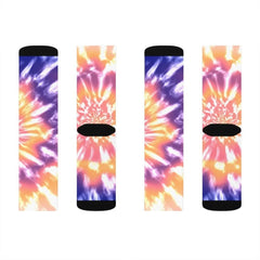 Pink Tie Dye Novelty Socks - Wear and Wander