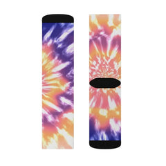 Pink Tie Dye Novelty Socks - Wear and Wander