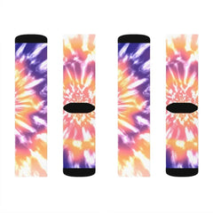 Pink Tie Dye Novelty Socks - Wear and Wander