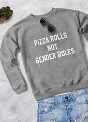 PIZZA ROLLS WOMEN SWEAT SHIRT - Wear and Wander