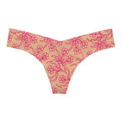 Playful Print Seamless Thong Panty Commando - Wear and Wander