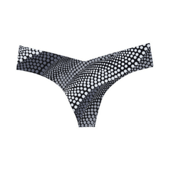 Playful Print Seamless Thong Panty Commando - Wear and Wander