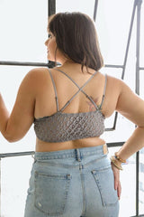 Plus Crochet Lace Longline Bralette - Wear and Wander