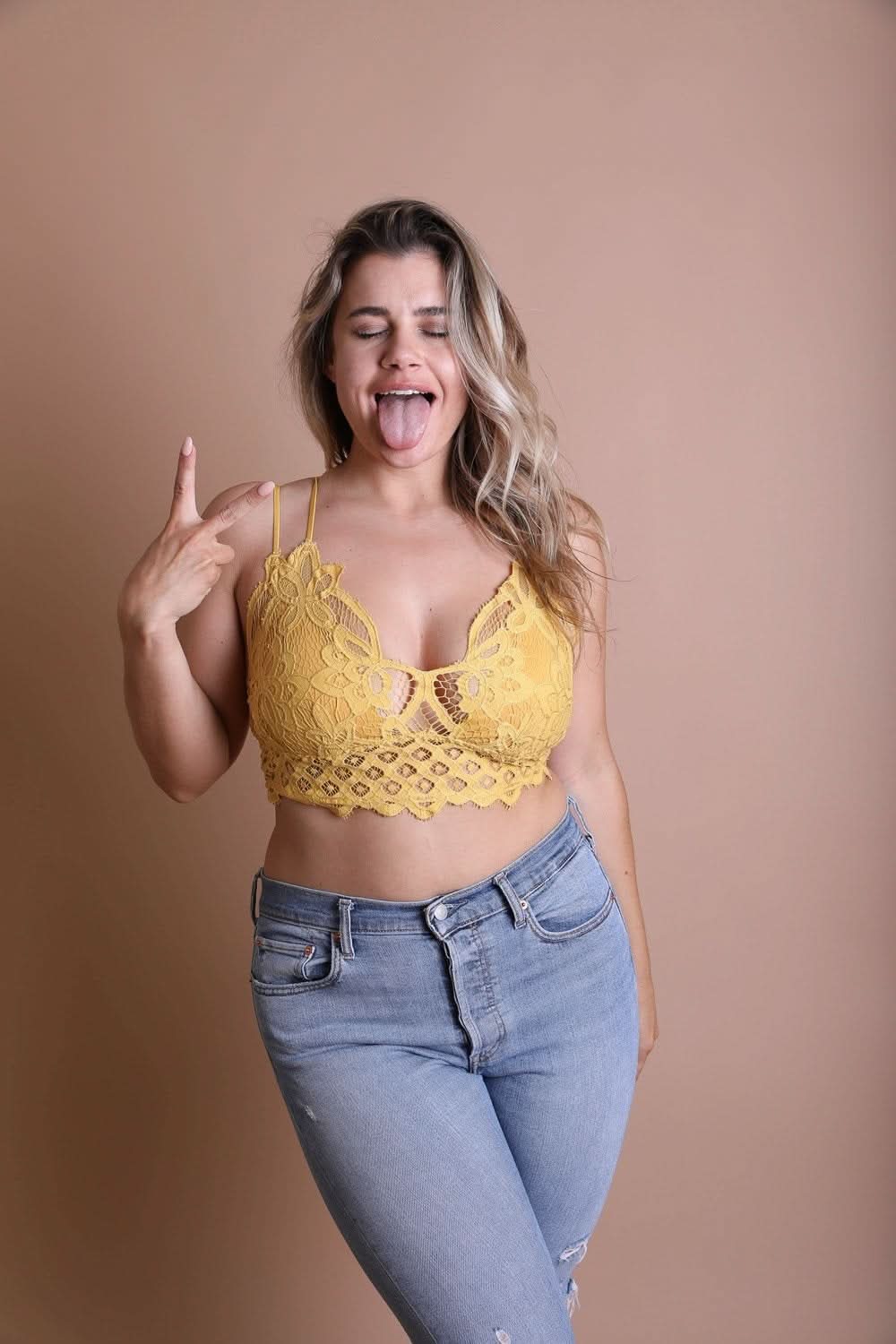 Plus Crochet Lace Longline Bralette - Wear and Wander