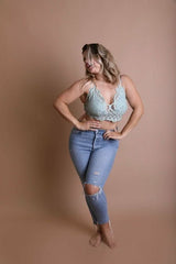 Plus Crochet Lace Longline Bralette - Wear and Wander