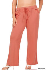 Plus Drawstring Lounge Pants - Wear and Wander