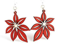Poinsettia Earrings  1279 - Wear and Wander