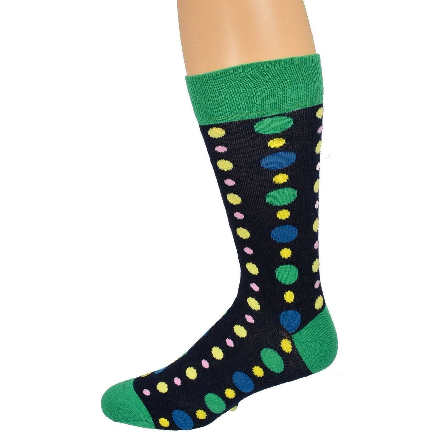 Polka Dot Pattern Colorful Crew Cotton Socks - Wear and Wander