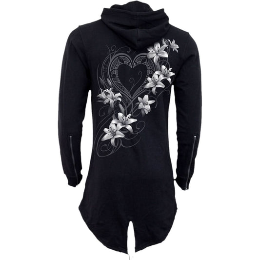 PURE OF HEART - Ladies Fish Tail Full Zip Hoody - Zip Sleeve - Wear and Wander