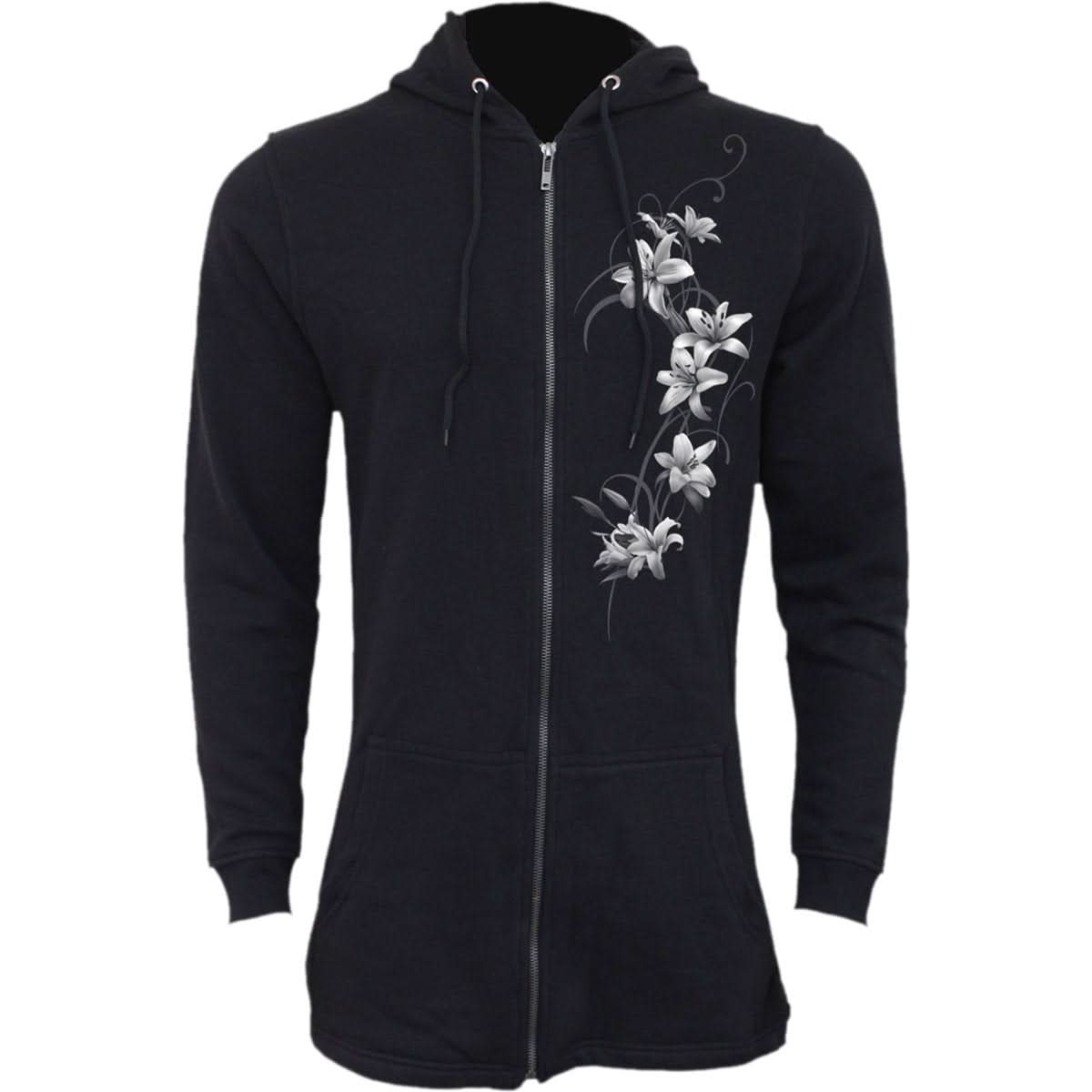 PURE OF HEART - Ladies Fish Tail Full Zip Hoody - Zip Sleeve - Wear and Wander