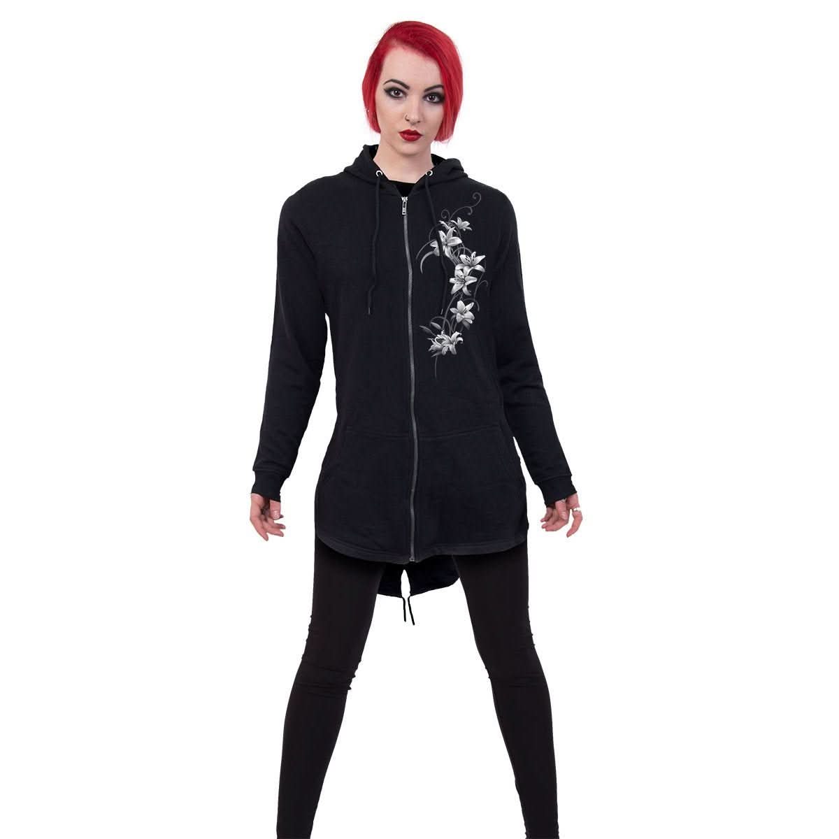 PURE OF HEART - Ladies Fish Tail Full Zip Hoody - Zip Sleeve - Wear and Wander