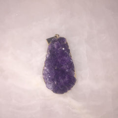 Purple Amethyst Cluster Pendant - Wear and Wander