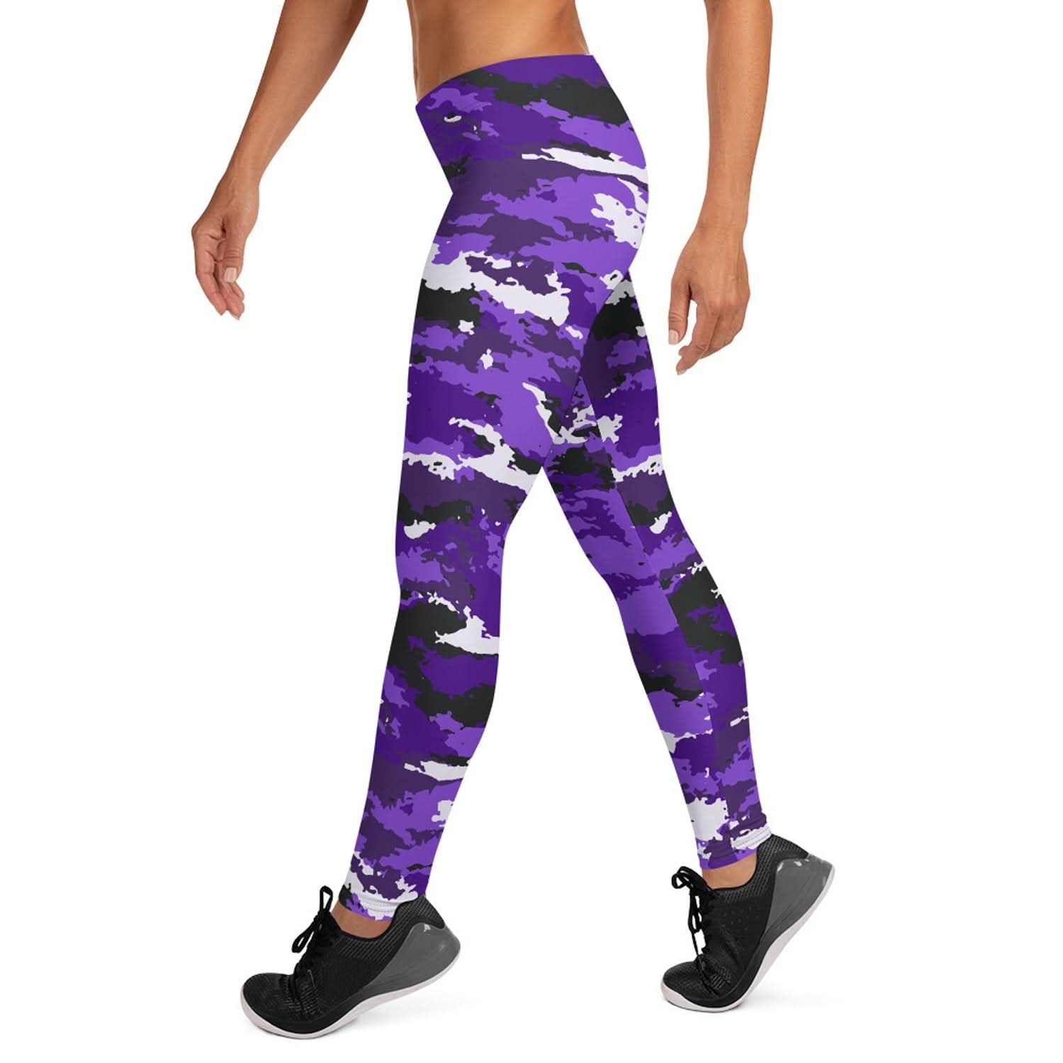 Purple Camo Leggings for Women - Wear and Wander