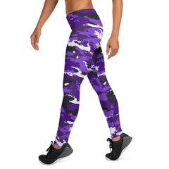 Purple Camo Leggings for Women - Wear and Wander