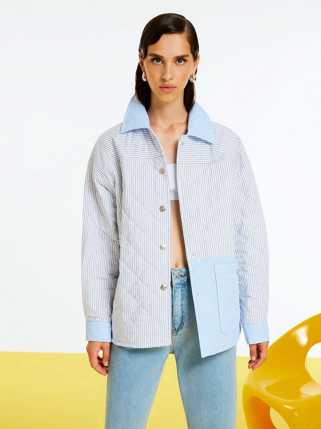 Quilted Oversized Shirt Jacket - Wear and Wander