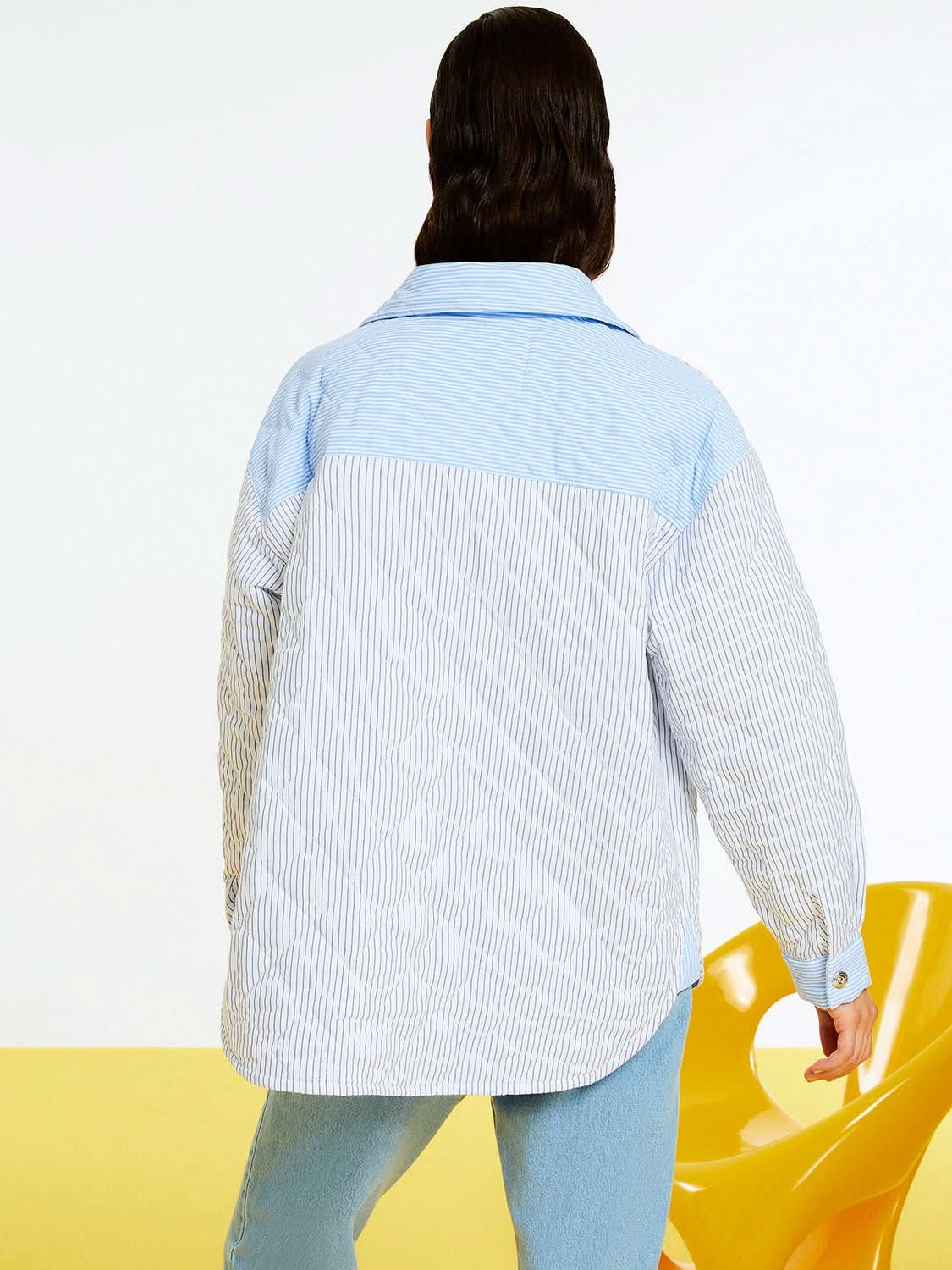 Quilted Oversized Shirt Jacket - Wear and Wander