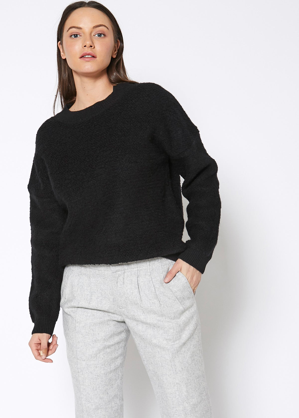 Rag Wool Knit Crew Neck Sweater - Wear and Wander