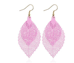 Rainbow Leaf Earrings - Wear and Wander