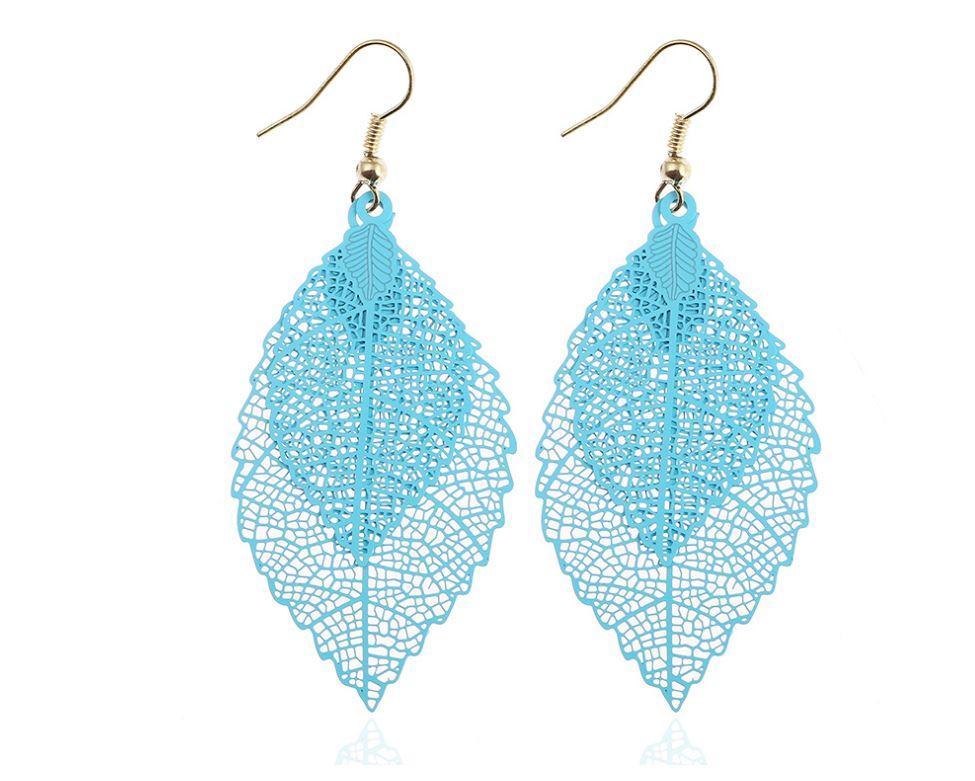 Rainbow Leaf Earrings - Wear and Wander