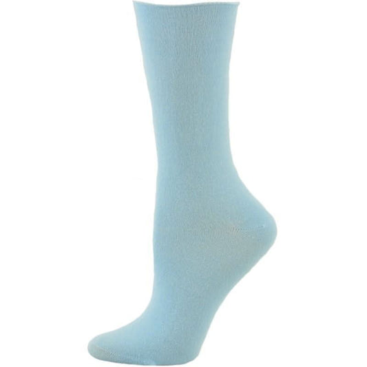 Rayon from Bamboo Roll Top Mid - Calf Crew Socks 3 Pair Pack - Wear and Wander