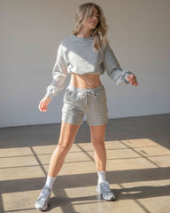 Rebody Puff Sleeve Crop Sweatshirt - Wear and Wander