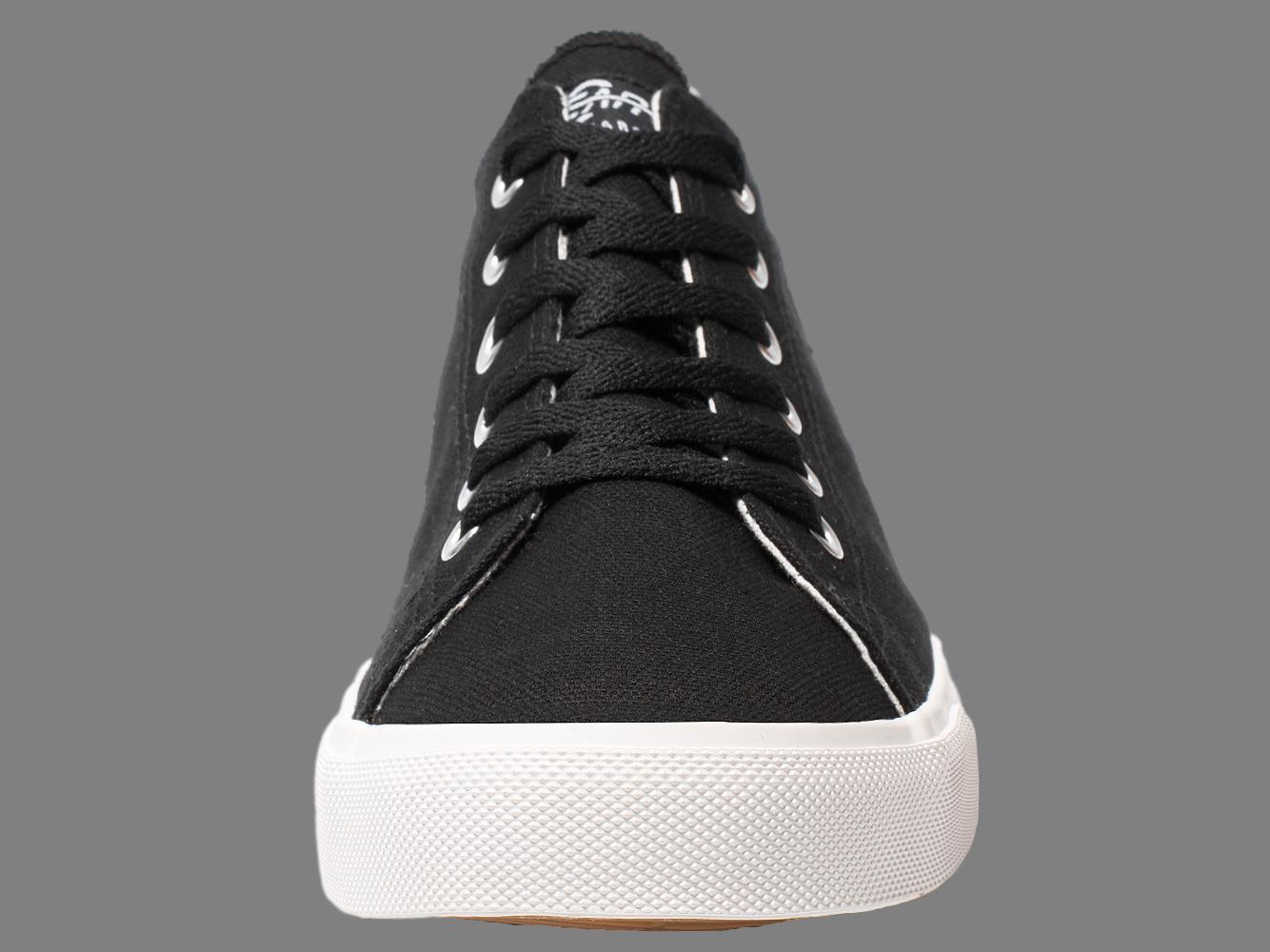 Retro Black/White Canvas Sneakers Unisex Size - Cushioned Insole - Wear and Wander