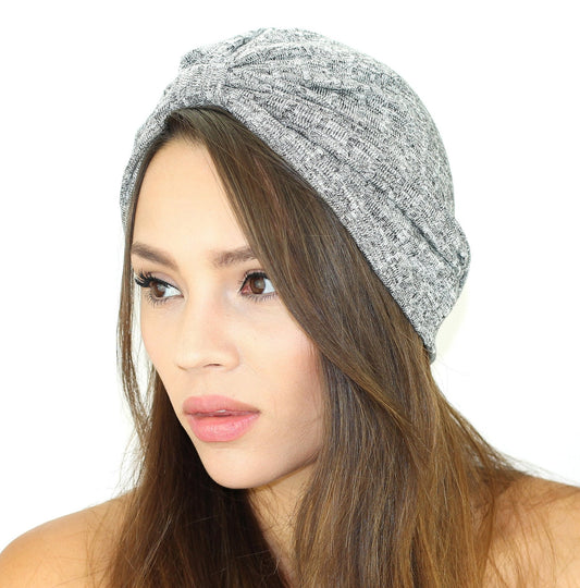 Rib Knit Sweater Turban - Wear and Wander