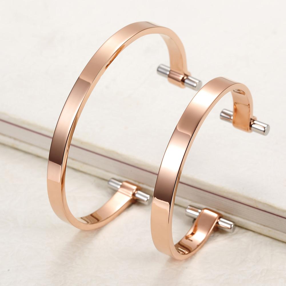 Rose Gold Love Couple Cuff - Wear and Wander