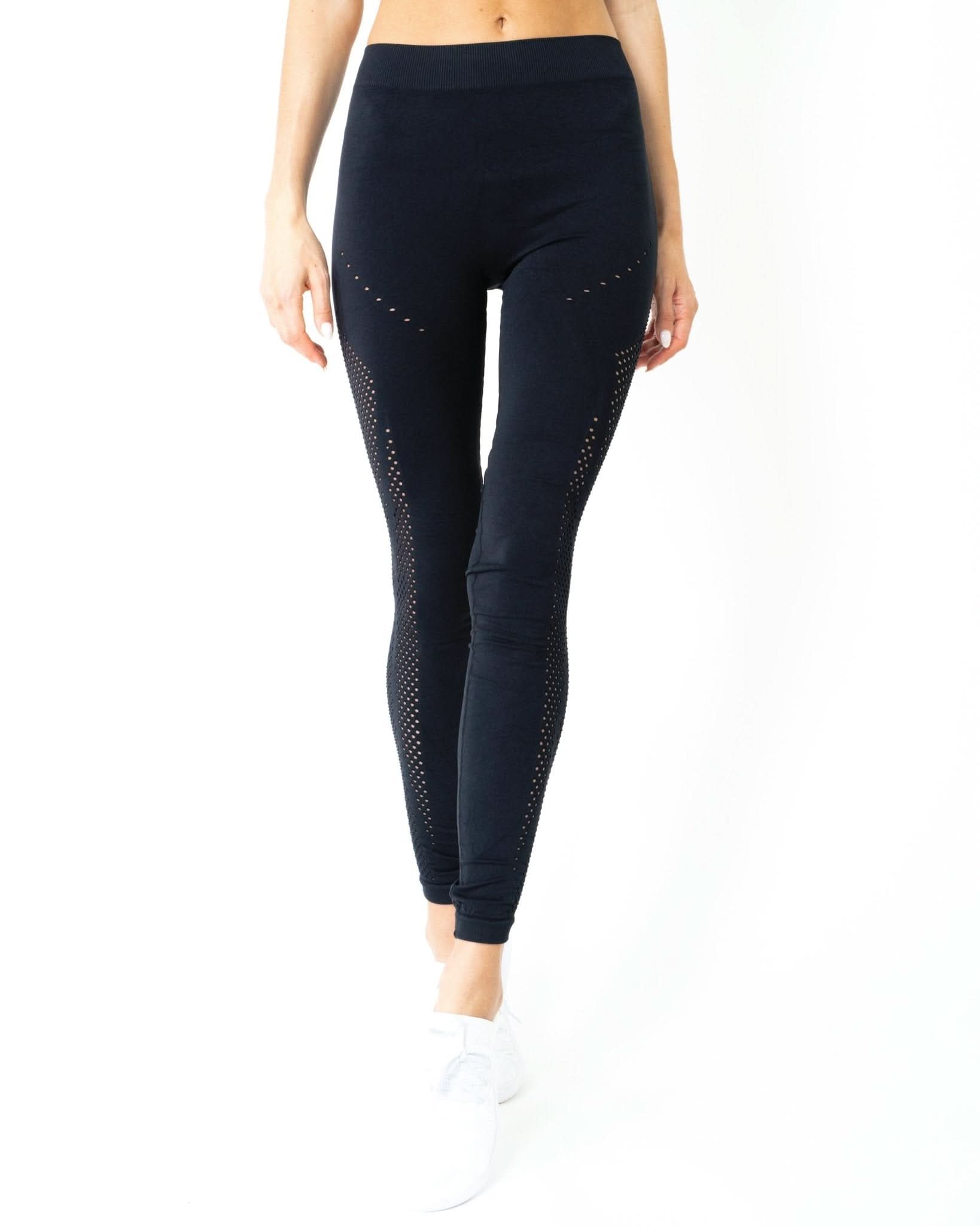 SALE! 50% OFF! Milano Leggings & Bra Set - BLACK [MADE IN ITALY] - Wear and Wander