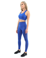 SALE! 50% OFF! Milano Seamless Sports Bra - Blue [MADE IN ITALY] - Wear and Wander