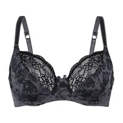 Sassa Charming Floral Semi Sheer Lace Demi Bra - Wear and Wander
