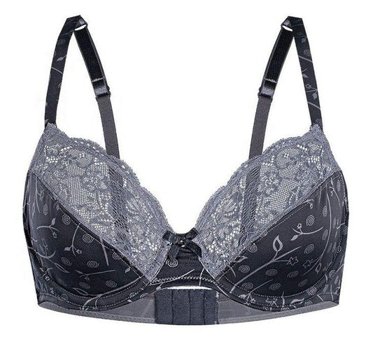 Sassa Silver Blossom Semi Sheer Full Figure Bra - Wear and Wander