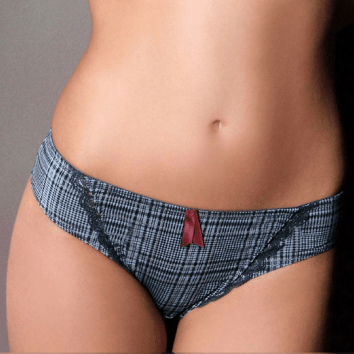 Sassa Sweet Pleasure Plaid Bikini Panty - Wear and Wander