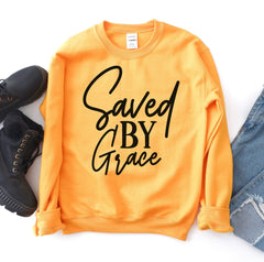 Saved By Grace Sweatshirt - Wear and Wander