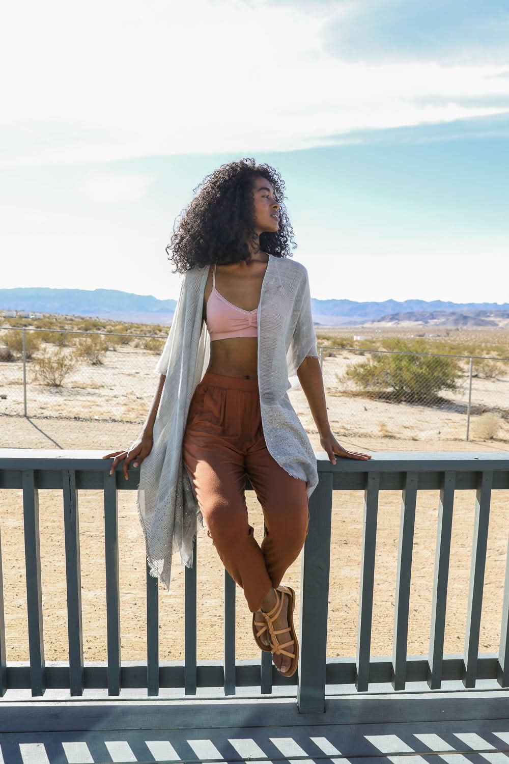 Sequin Detailed Frayed Kimono - Wear and Wander