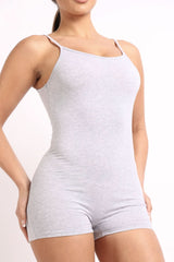 Sexy Spaghetti Strap Party Comfy Daily Basic Short Bodycon Romper - Wear and Wander
