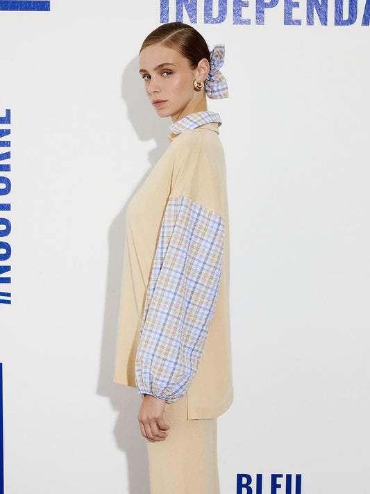 Shirt Collar Knit Top - Wear and Wander