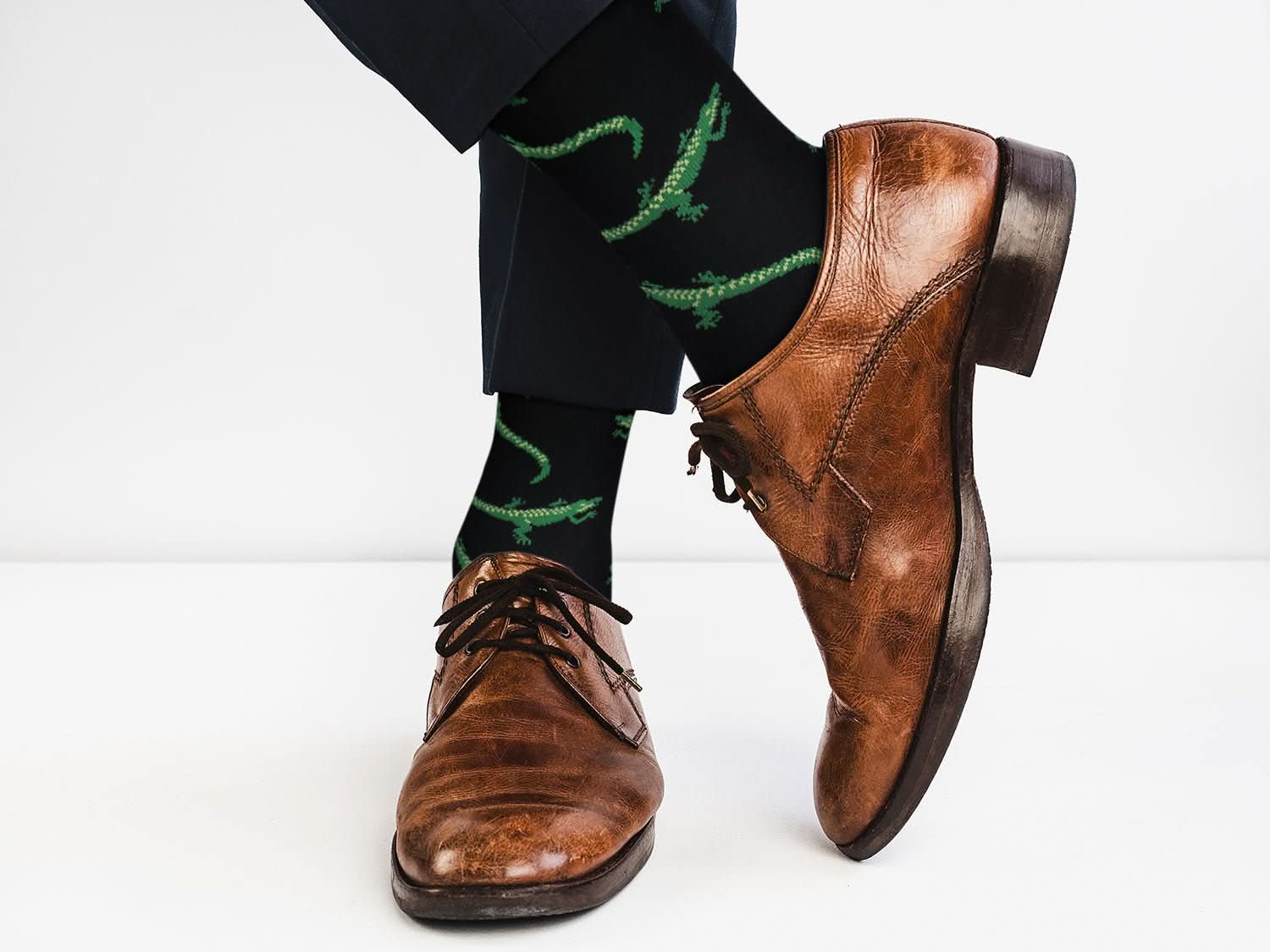 Sick Socks – Alligator – Animals Casual Dress Socks - Wear and Wander