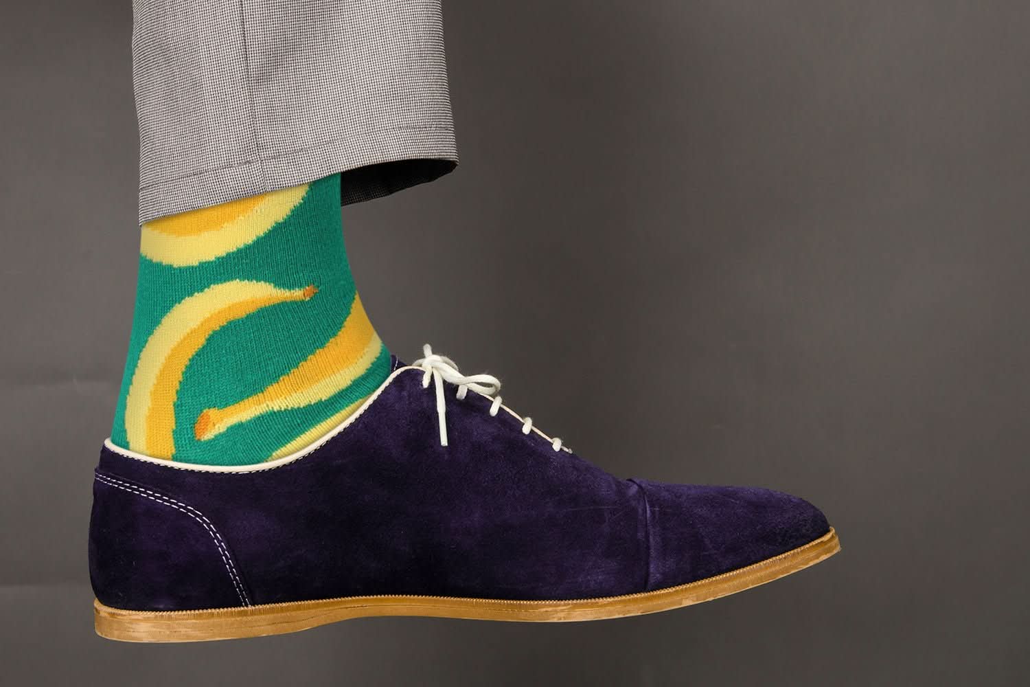 Sick Socks – Bananas – Favorite Foods Casual Dress Socks - Wear and Wander