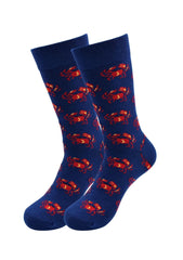Sick Socks – Crab – Food Service Dress Casual Socks - Wear and Wander