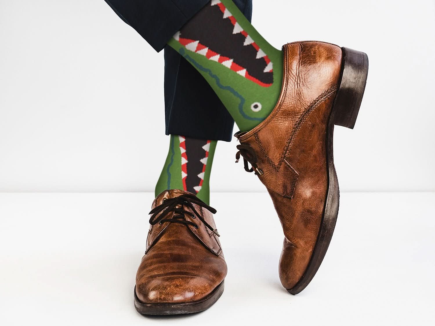 Sick Socks – Crocodile – Down South Casual Dress Socks - Wear and Wander