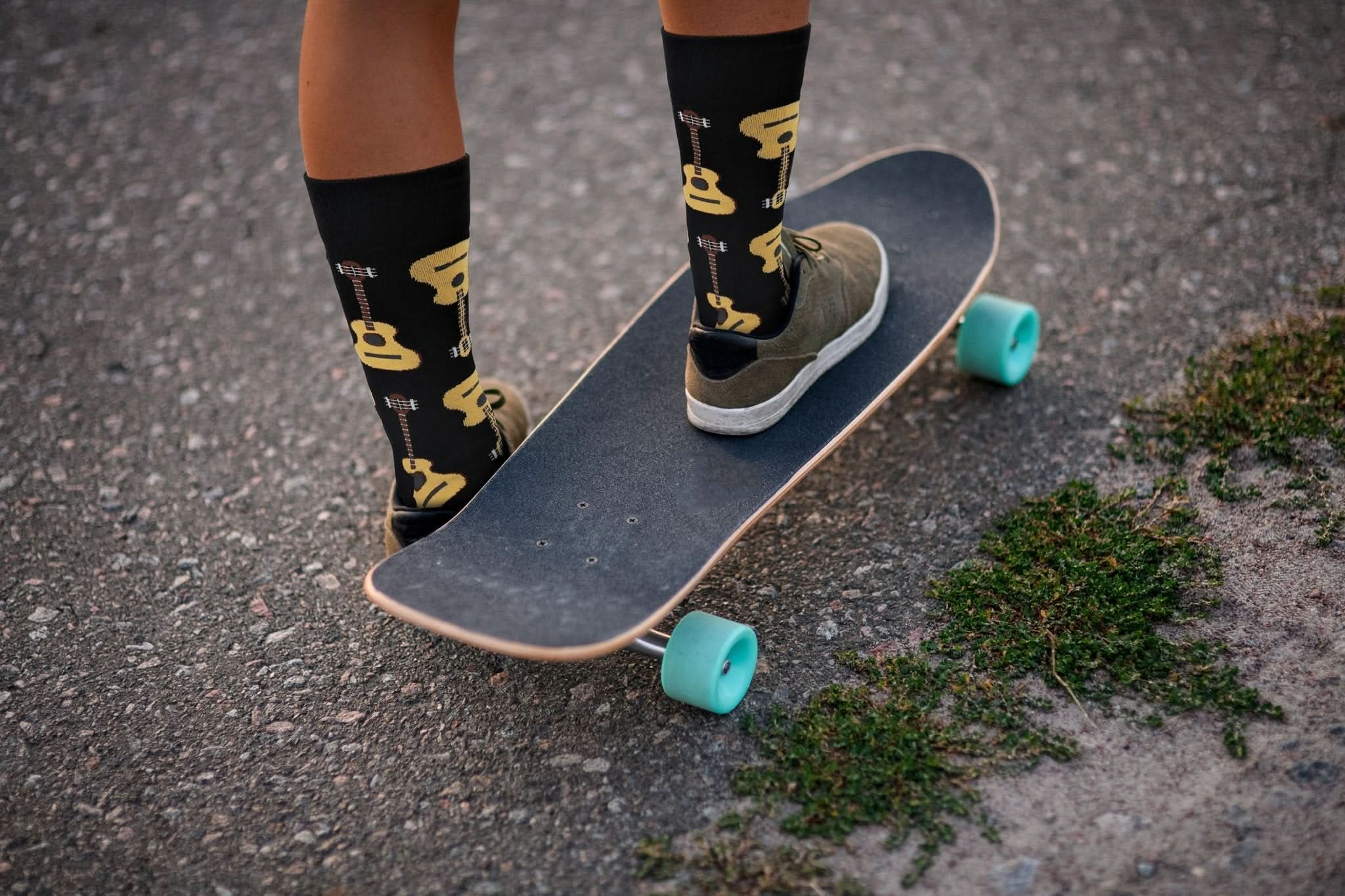 Sick Socks – Guitar – Off the wall Socks For Men and Women - Wear and Wander