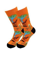 Sick Socks – Kangaroo ( Orange) – Casual Dress Socks - Wear and Wander