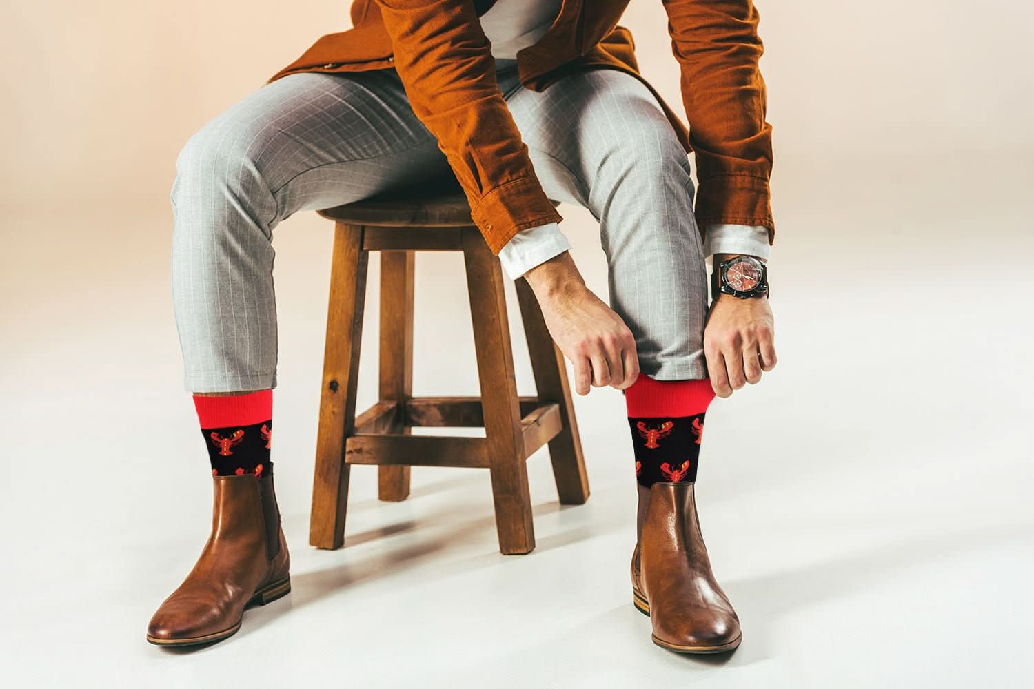 Sick Socks – Lobster (Orange) – Favorite Foods - Wear and Wander