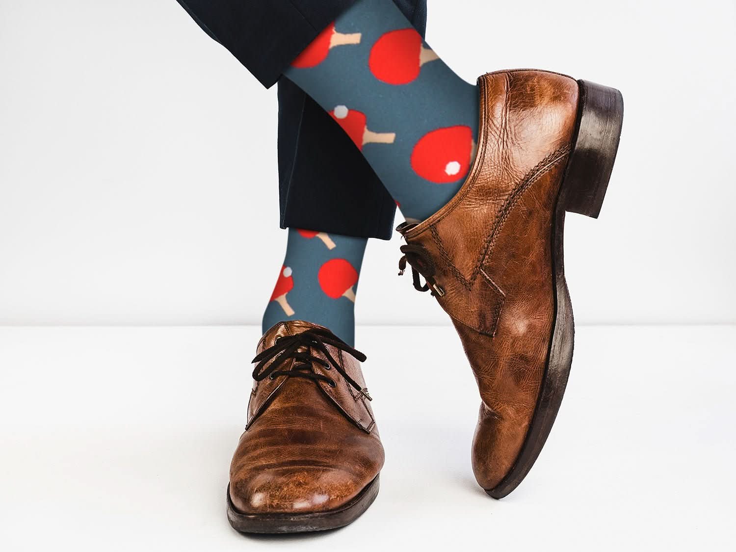 Sick Socks – Ping - Pong – Off The Wall Casual Dress Socks - Wear and Wander