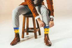 Sick Socks – Rhino - Exotic Animals Casual Dress Socks - Wear and Wander